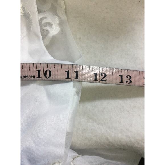 FLOWER GIRL PARTY SZ 4-5 Y white embroidered bow communion baptism NEW B82 - Picture 5 of 7